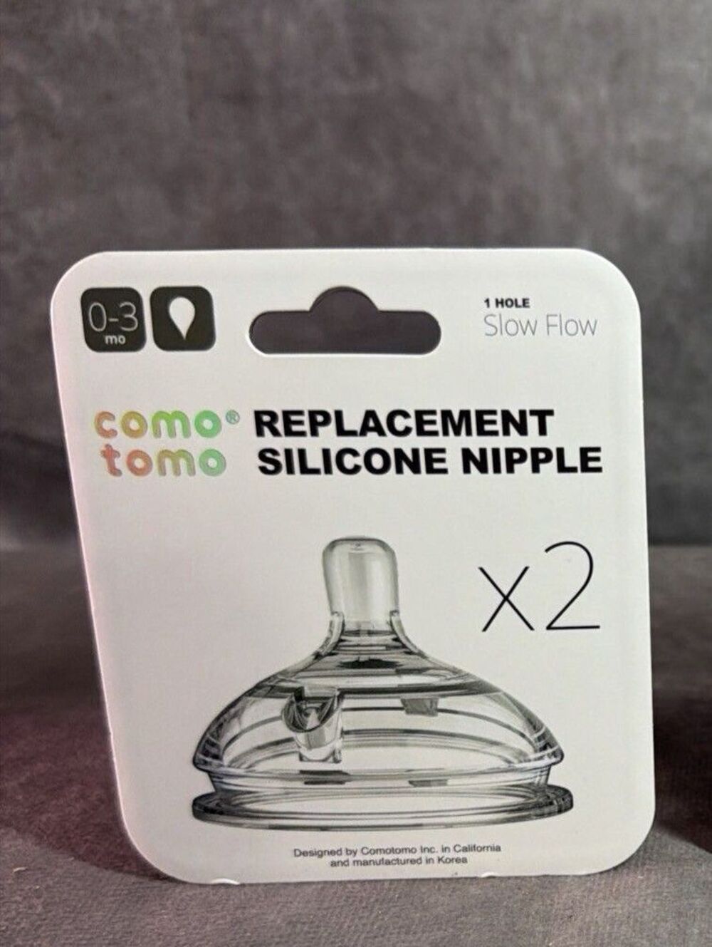 New Como Tomo 2 Silicone Replacement Nipples MED Flow & Slow Flow